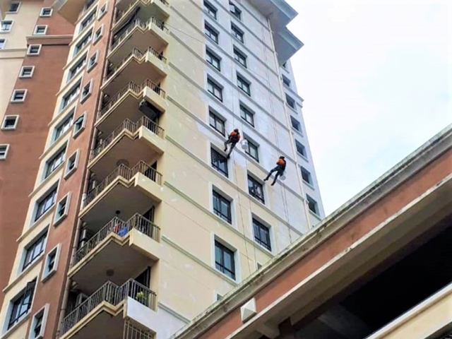 Industrial Rope Access, Abseiling Works, Rope Access Malaysia